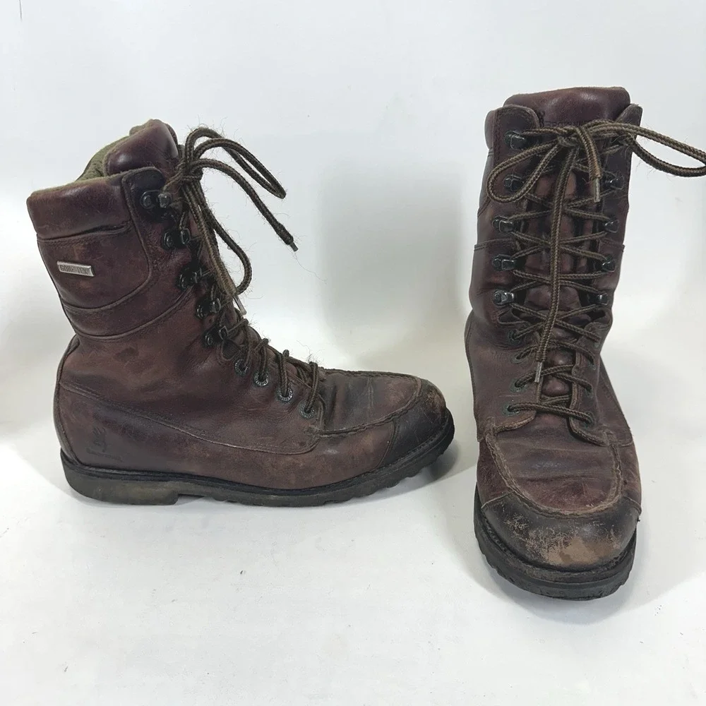 Browning Men BR10120 Hunting Boots Sz 10 M Brown Leather Gore-Tex Thinsulate